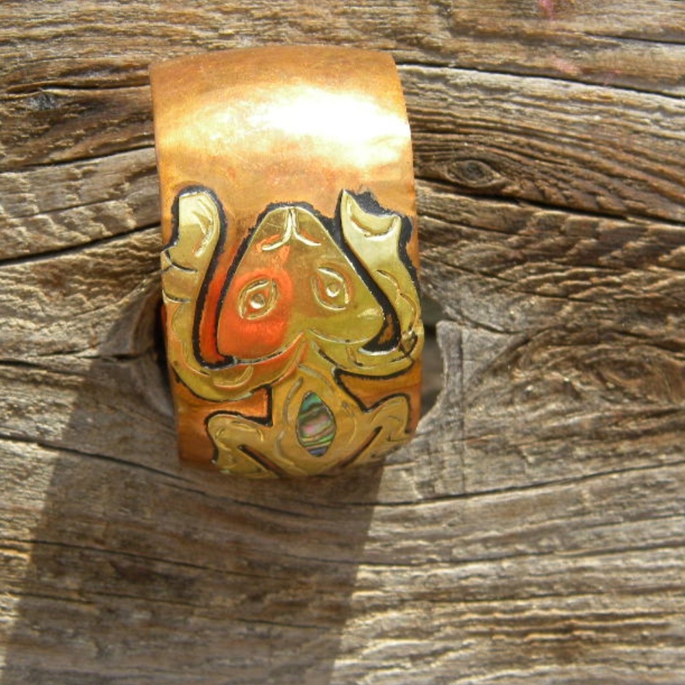 copper cuff bracelet - Picture 6 of 6